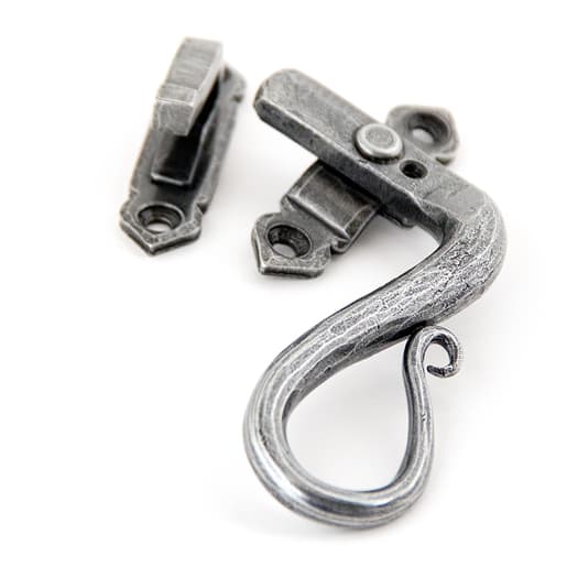 From The Anvil Pewter Locking Shepherd's Crook Fastener - RH