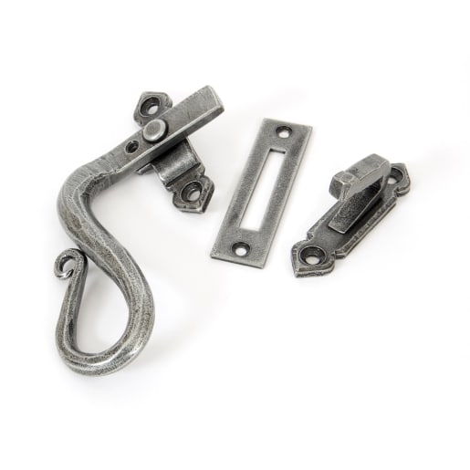 From The Anvil Pewter Locking Shepherd's Crook Fastener - LH