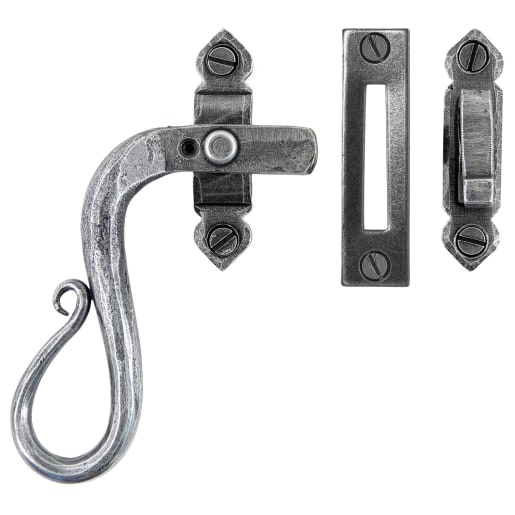 From The Anvil Pewter Locking Shepherd's Crook Fastener - LH