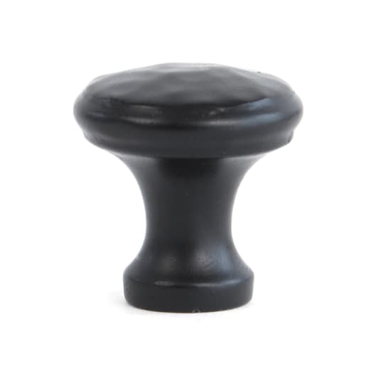 From The Anvil Black Hammered Cabinet Knob - Small