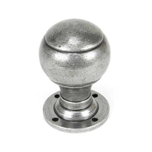From The Anvil Pewter Regency Mortice/Rim Knob Set