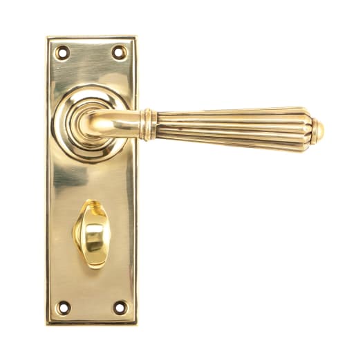 From The Anvil Aged Brass Hinton Lever Bathroom Set