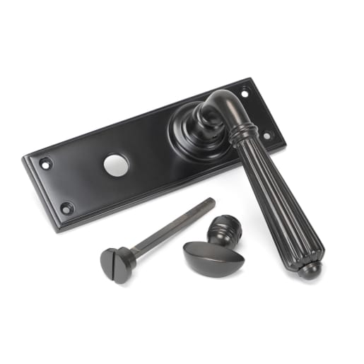 From The Anvil Aged Bronze Hinton Lever Bathroom Set