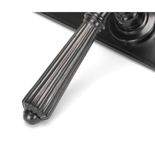 From The Anvil Aged Bronze Hinton Lever Bathroom Set