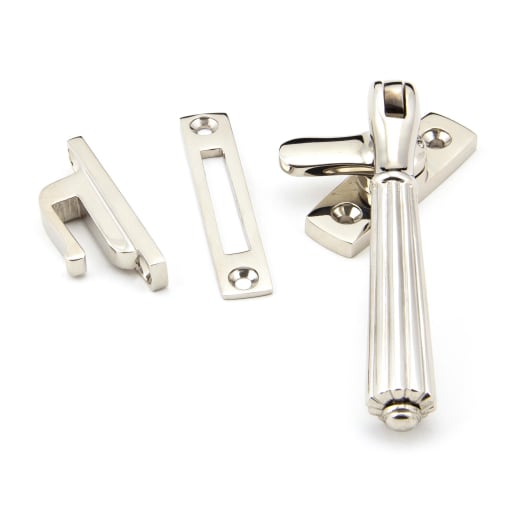 From The Anvil Polished Nickel Locking Hinton Fastener