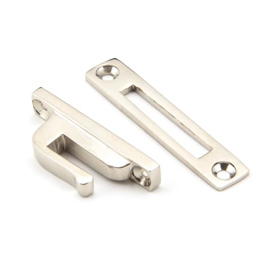 From The Anvil Polished Nickel Locking Hinton Fastener