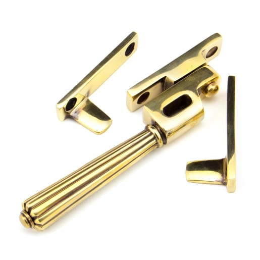 From The Anvil Aged Brass Night-Vent Locking Hinton Fastener