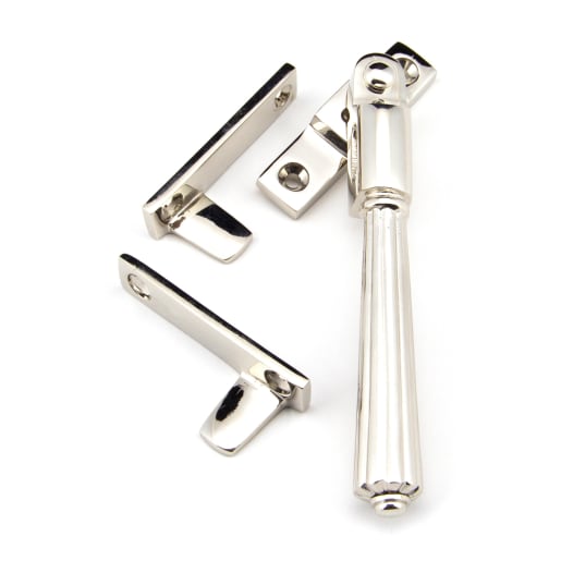 From The Anvil Polished Nickel Night-Vent Locking Hinton Fastener