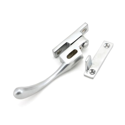 From The Anvil Satin Chrome Night-Vent Locking Peardrop Fastener - LH