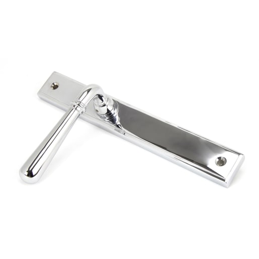 From The Anvil Polished Chrome Newbury Slimline Lever Espag. Latch Set
