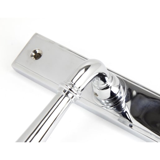 From The Anvil Polished Chrome Newbury Slimline Lever Espag. Latch Set