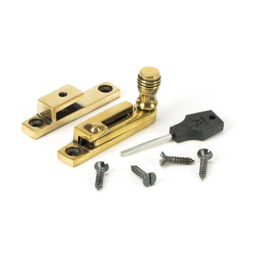 From The Anvil Aged Brass Prestbury Quadrant Fastener - Narrow