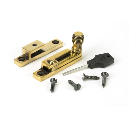 From The Anvil Aged Brass Beehive Quadrant Fastener - Narrow