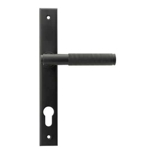 From The Anvil Matt Black Brompton Slimline Lever Espag. Lock Set
