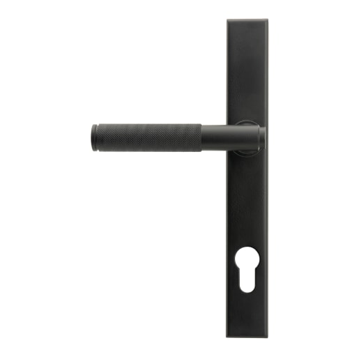 From The Anvil Matt Black Brompton Slimline Lever Espag. Lock Set