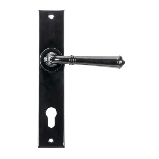 From The Anvil Black Regency Lever Espag. Lock Set