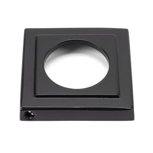 From The Anvil Matt Black Brompton Lever on Rose Set (Square)