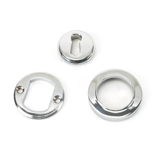 From The Anvil Polished Chrome Round Escutcheon (Plain)