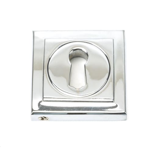 From The Anvil Polished Chrome Round Escutcheon (Square)