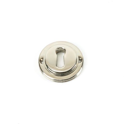 From The Anvil Polished Nickel Round Escutcheon (Art Deco)
