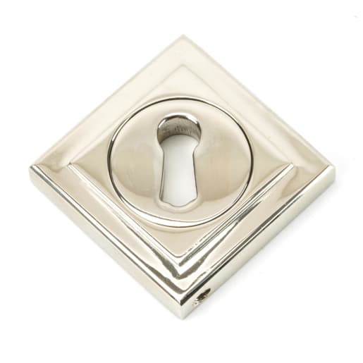 From The Anvil Polished Nickel Round Escutcheon (Square)