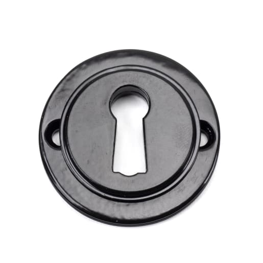 From The Anvil Black Round Escutcheon (Beehive)