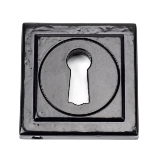 From The Anvil Black Round Escutcheon (Square)