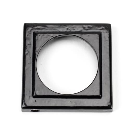 From The Anvil Black Round Escutcheon (Square)