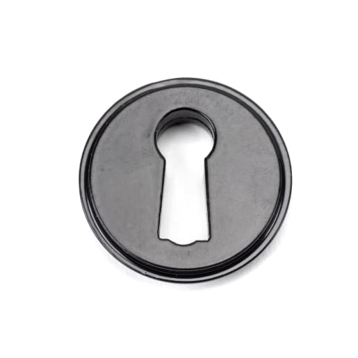 From The Anvil Black Round Escutcheon (Square)