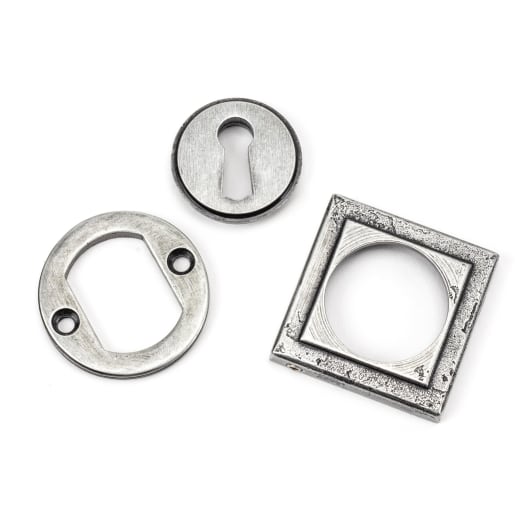 From The Anvil Pewter Round Escutcheon (Square)