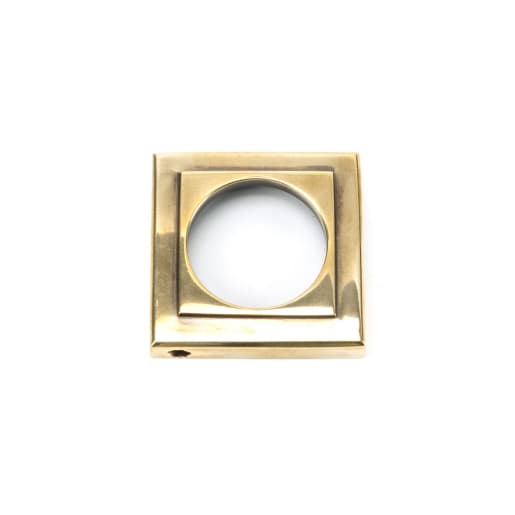 From The Anvil Aged Brass Round Euro Escutcheon (Square)