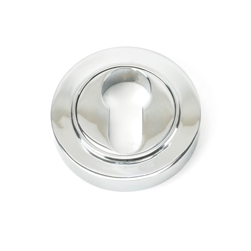 From The Anvil Polished Chrome Round Euro Escutcheon (Plain)