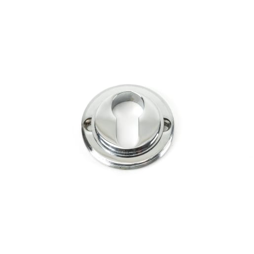 From The Anvil Polished Chrome Round Euro Escutcheon (Plain)