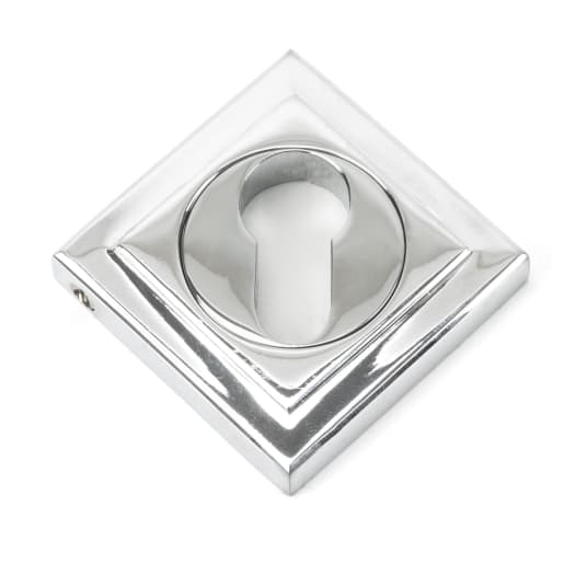 From The Anvil Polished Chrome Round Euro Escutcheon (Square)
