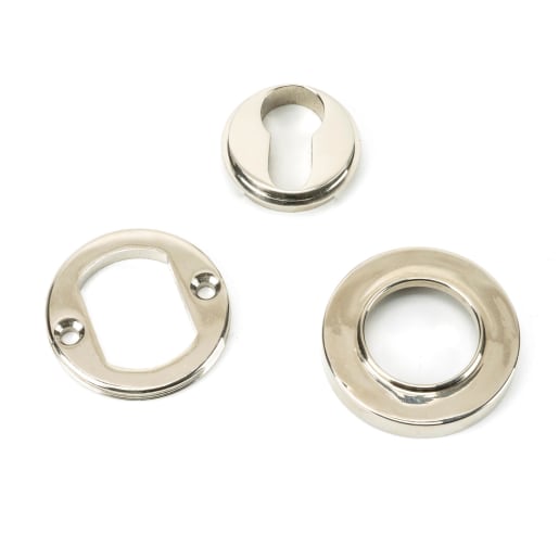 From The Anvil Polished Nickel Round Euro Escutcheon (Plain)