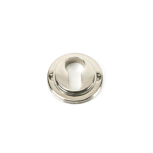 From The Anvil Polished Nickel Round Euro Escutcheon (Art Deco)