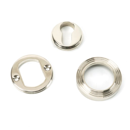 From The Anvil Polished Nickel Round Euro Escutcheon (Beehive)