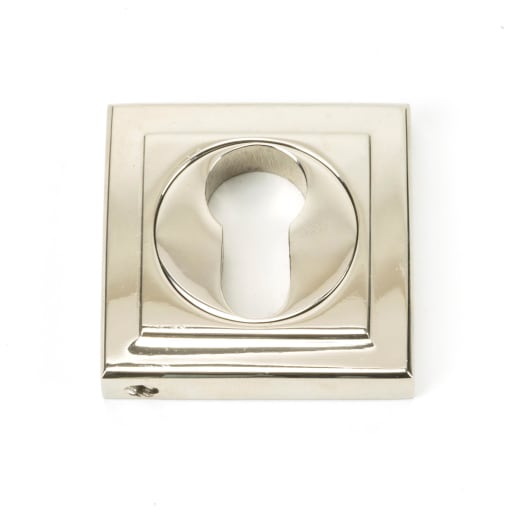 From The Anvil Polished Nickel Round Euro Escutcheon (Square)