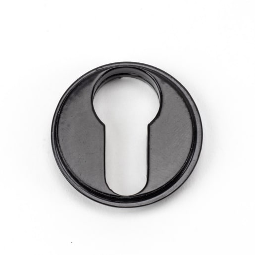 From The Anvil Black Round Euro Escutcheon (Plain)