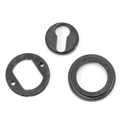 From The Anvil External Beeswax Round Euro Escutcheon (Art Deco)