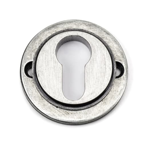 From The Anvil Pewter Round Euro Escutcheon (Art Deco)