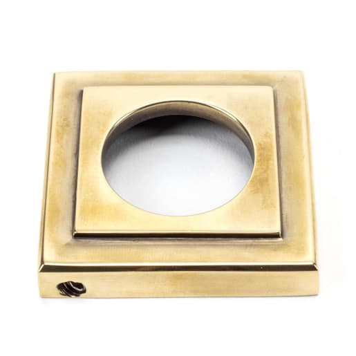 From The Anvil Aged Brass Round Thumbturn Set (Square)