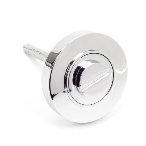 From The Anvil Polished Chrome Round Thumbturn Set (Plain)