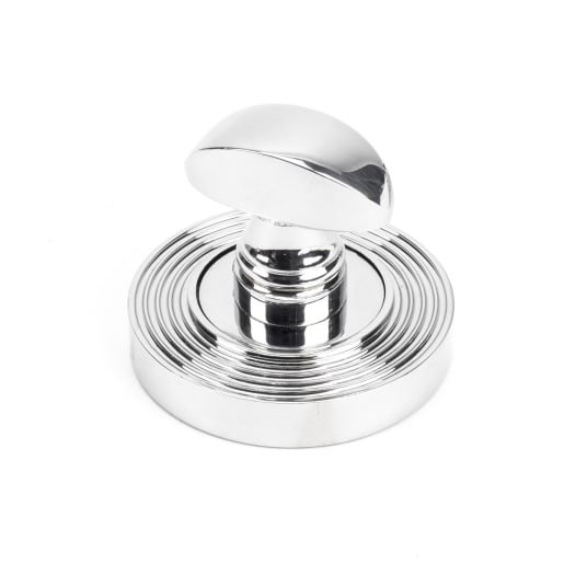 From The Anvil Polished Chrome Round Thumbturn Set (Beehive)