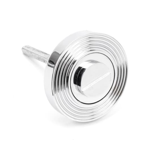 From The Anvil Polished Chrome Round Thumbturn Set (Beehive)