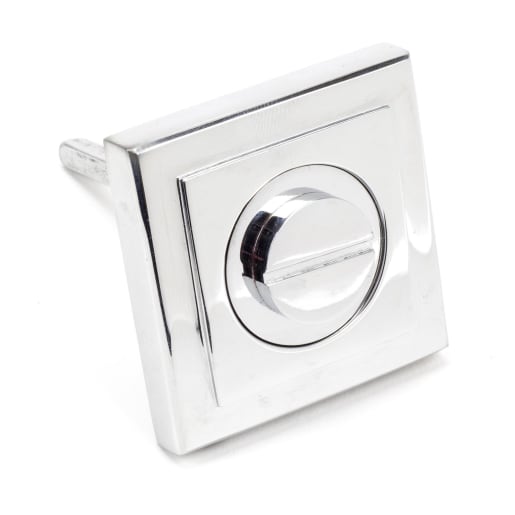 From The Anvil Polished Chrome Round Thumbturn Set (Square)