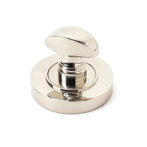 From The Anvil Polished Nickel Round Thumbturn Set (Plain)