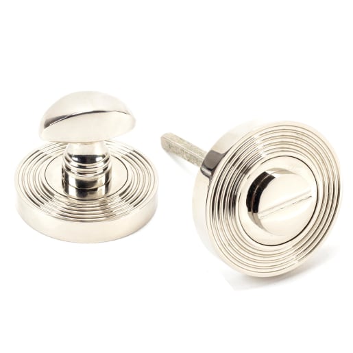 From The Anvil Polished Nickel Round Thumbturn Set (Beehive)