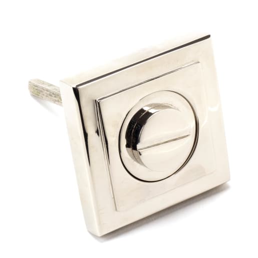 From The Anvil Polished Nickel Round Thumbturn Set (Square)