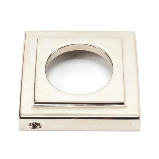 From The Anvil Polished Nickel Round Thumbturn Set (Square)